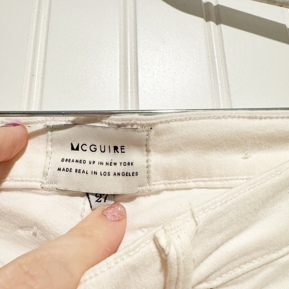 McGuire Majorelle Flare Jeans White Denim Size 27 - Picture 4 of 7